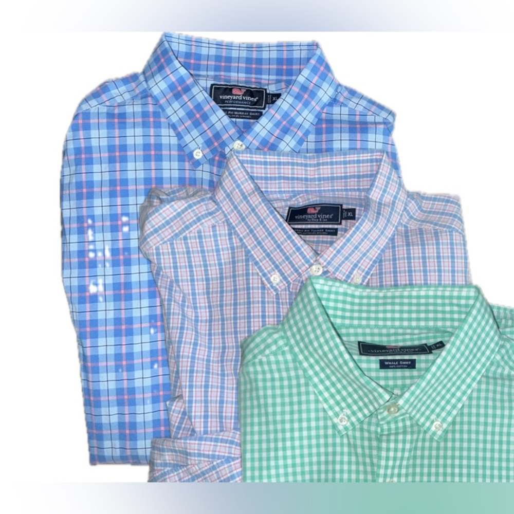 Three Vinyard Vines Casual Button Downs XL
